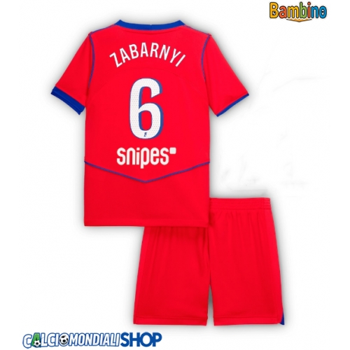 Maglie da calcio Paris Saint-Germain Illia Zabarnyi #6 Terza Maglia Bambino 2025-26 Manica Corta + Pantaloni corti)